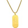 AFSTALR Segno Zodiacale Collana Cancro Pendente Piatto militare Oro Zodiaco Collana Regalo di Natale Uomo