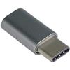 PremiumCord - Adattatore USB 3.1, connettore C/Spina - USB 2.0 Micro-B/Femmina, Grigio Metallo