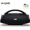 W-KING Altoparlante Bluetooth portatile 200W RMS Altoparlante wireless esterno IPX7 Altoparlante impermeabile Altoparlante da campeggio per feste 24 ore di riproduzione - Black