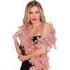 W WIDMANN MILANO Party Fashion - boa di piume, lunghezza circa 180 cm, sciarpa di piume, accessorio, festa a tema