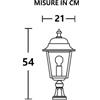 Moretti Luce S.n.c. Lampada da Terra Lanterna Nanetto per Esterno Serie Nizza 1xe27 Moretti