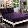 Elegant Comfort 1500, Lenzuolo con angoli profondi (40,64 cm), di qualità alberghiera, in morbida microfibra, resistente alle pieghe e allo sbiadimento, per letto matrimoniale, viola melanzana