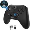 abxylute Wireless Controller per PS4, Joystick Controller Gamepad per PS4 Controller, con Jack Audio, Pannello Touch, Sei-Assi, Controller per PS4/Slim/Pro/PC
