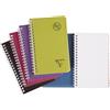 Clairefontaine 329235C Collezione Linicolor Intensive Rubrica a Spirale - 11x17 cm - 100 Pagine a quadretti piccoli - Carta Bianca 90 g - Copertina in polipropilene trasparente - Colore aleatorio