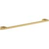 hansgrohe AddStoris - Portasciugamani bagno, portasciugamani a parete, fissaggio nascosto, accessori per il bagno, oro lucido, 41747990