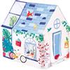 Ludi - Casa d'Interni - Da 2 Anni - Per Fare come I Grandi - Finestra, Reti di Aerazione, Cassetta delle Lettere, Grande Porta - Struttura Resistente - Smontabile e Pieghevole - 90 x 120 x 120 cm