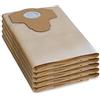 Grizzly Tools 5 sacchetti originali per aspirapolvere Parkside Lidl PWD 25, 30, PNTS 23, 30, 1400, 1500 A1, A2, B1, C1, D1, B2, B3, E2, C4, D5, F2, H4