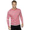 SMIFFYS T-shirt Clown sinistro, rossa, a maniche lunghe Halloween