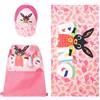 Ellepi Bing set mare telo cappello zaino Disney (Fucsia)