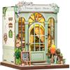 Fsolis Book Nook Kit con Luci LED - Modellino Casa delle Bambole 3D, Decorazione per Librerie, Regalo Originale per Adulti e Collezionisti(Champs-Élysées Florist)