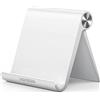 UGREEN Supporto Cellulare Tavolo 4-7,9", Porta Telefono e Tablet Regolabile 100° Compatible con iPad iPhone 16 Plus PRO Max/15/14/13/12, Galaxy A52/ A22/ A32 Huawei P40 Redmi Note9 Bianco