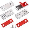 Jiayi Chiudiporta Calamita Jiayi Adesivo Chiusura Magnetica Chiusura Porta Ultra Sottile Chiusure Magnetiche per Ante (2 Pezzi, Argento)