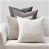 Topfinel Federe per Cuscini Arredo Divano Copricuscini 45x45cm Soggiorno Federe Arredamento Casa Moderno Elegante Morbido Resistente in Velluto con La Cerniera Invisibile Grigio