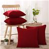 Deconovo Set di 4 occhielli per tende a losanga, stampati, in argento, oscuranti, isolanti termici, per soggiorno, bambini, tenda da letto, 117 x 229 cm, colore: verde abete