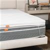miasuite i sogni italiani - Topper 160x190cm, Topper Memory Matrimoniale, Correttore alto 7 cm - 7 zone differenziate, Rivestimento Sfoderabile, Dispositivo Medico, 100% Made in Italy, Topper One
