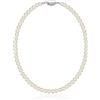Maison Dianie Collana girocollo di perle collana di perle con cristalli da donna, chiusura in argento Sterling 925, cristallo perla, 4 mm, 5 mm, 6 mm, 8 mm, regalo di compleanno per donna