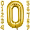 OFFCUP Palloncini Compleanno Dorati 101 CM, Palloncino Numero 0, Foil Palloncini Numeri, Giganti Palloncini Numeri, Decorazioni Festa Compleanno, Gonfiabili Pallone per Anniversario