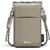 SIMTOP Custodia a Tracolla, Protezione RFID, Impermeabile, A tracolla per Donna, Con Cinghia Regolabile, Ideale Per Viaggi All'aperto,Verde