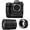 Nikon Kit fotografico personalizzato creato utilizzando NIKON Z9 + Z 24-70mm f/4 S + Adaptateur FTZ II