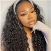 feibin Bresilienne Parrucca Per Capelli Umani Con Parrucca Brasiliana Donna Naturelle Headband Wig 18 Pollici Deep Wave Naturale Headband Wig da Donna Con Parrucche Deep Wave Humain Hair Wigs