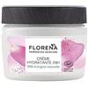 FLORENA Crema idratante 24H con olio di oliva e camelia fermentati (1 x 50 ml), crema viso dalla consistenza leggera, cura viso per tutti i tipi di pelle
