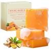 TULAMORIY 3PCS Sapone Detergente alla Curcuma, Sapone alla Curcuma per Viso e Corpo, Azione Progressiva sulle Iperpigmentazioni, Per un Tono Pelle Omogeneo, Aiuta a Ridurre Macchie, Formula Delicata