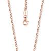 Engelsrufer ancoraggio catena collana oro rosa placcato spessore d'argento 925-Sterling 2,85 mm (0.11) lunghezza 45cm (17,72)
