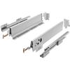 GTV Moderno cassetto 83 mm di altezza 500 mm di lunghezza Push-to-Open completamente estraibile grigio 40 kg di portata silenziosa guida soft close