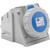 Brennenstuhl Presa Elettrica Industriale a Muro CEE 3 Poli, Brennenstuhl, Presa Industriale 230V/16A con Coperchio per Uso Esterno, Robusta & Resistente, Utilizzo all'Aperto, Cantieri, Industria, IP67, 16A