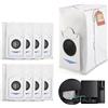 RongZy 8 Pezzi Sacchetti per la Polvere per Ecovacs Deebot T30S Combo Sacchetti per la Polvere di Ricambio per Ecovacs Deebot T30S Combo Complete/ X2 Combo Robot Aspirapolvere Accessori (3L)