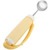 Joyzan Utensili per Parkinson, Rotante a 360 Gradi Disabili Portatori Handicap Impugnare Cucchiaio Mangiare Forchetta Paziente Artrite Stoviglie Girevoli Acciaio Inossidabile Adattivo (Spoon)