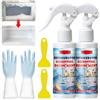 TECHEEL Spray sbrinante da 120 ml per congelatore, spray per sbrinatore, per congelatore, detergente per frigorifero, sbrinamento rapido per frigoriferi, congelatori (2 pezzi)