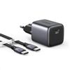 UGREEN Nexode 30W Caricatore USB C GAN con Cavo Tipo C in Silicone 1M per Google Pixel 8/7 Pro/6A, DJI Mini 3, Caricabatteria Type C Compatibile Con iPhone 16/15, Galaxy S24/S23/S22/S21