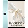 HONOR Pad 9 8GB 256GB Tablet, 12,1 Pollici 120Hz 2.5K Fullview Display, Snapdragon 6 Gen 1, 8 Altoparlanti, Corpo in Metallo, Android 13, Google Service WIFI Tablet, Verde