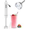 Bonsenkitchen Frullatore a Immersione 2 in 1, Minipimer in acciaio inossidabile da 1000 W, 2 Velocità, con Misurino da 700 ml con Coperchio, per Pappe, Zuppe, Frullati, Puree