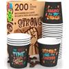 Baciato Caffè 200 Bicchierini in Carta da caffè 65ml StrongLifeCUP Bicchieri Ecologici Biodegradabili Monouso Piccoli Asporto Bevande Calde