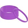 PATIKIL Silicone Bracciali, 6pz Colorati Gomma Bracciali bianco Elastici Sport Fasce per Adulti Adolescenti Sport Squadra Giochi, Viola