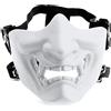 Aifordge Airsoft Mezza Maschere Di Modo Protettive, Demone Malvagio Mostro Kabuki Samurai Hannya Oni Mezza Viso Maschere Protettive Masquerade BallHalloween Cosplay