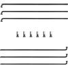 TSTRAUM 13G - Raggi per bicicletta, 6 pezzi, con 6 nippli in ottone (lunghezza 14 mm), 110-309 mm, diametro 2,2 mm, per mountain bike, downhill, triciciciclo, sedia a rotelle e molto altro (nero, 248