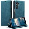 Monweicz Cover Compatibile con Samsung Galaxy A55, Custodia Portafoglio con Slot per Scheda, Protezione Completa Premium in Pelle PU, Flip Libro Magnetica Samsung Galaxy A55, Blu-verde