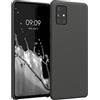 kwmobile Cover per Samsung Galaxy A51 Custodia - Back Case per Smartphone in Silicone TPU - Protezione Gommata - nero matt