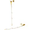 Purelei® Dewdrop Orecchini - Pendenti con perle di conchiglia in acciaio inossidabile placcato oro 18 carati - Lunghezza 75 mm - Gioielli festivi da donna
