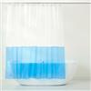 TOWN & COUNTRY PLAY Ciara Mod Colorblock - Tenda da doccia in 100% PEVA trasparente, con occhielli antiruggine, impermeabile, trasparente/blu, 178 x 183 cm