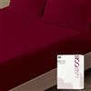Mayfair Linen Lenzuolo con angoli in 100% cotone egiziano di alta qualità, 800 fili, lussuoso e morbido, con tasca profonda fino a 45,7 cm, king size, bordeaux