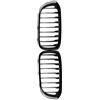 TNTGEBFVBG Front Grille Per BMW Serie 1 F20 F21 LCI 2015 2016 2017 Paraurti Anteriore Auto Griglia A Doppio Rene Griglie Da Corsa Griglia Cofano Nero Lucido Anteriore Auto Grill(Gloss Black)