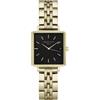 Rosefield Orologio da donna con bracciale in acciaio inossidabile color oro Boxy 24mm