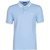 Fred Perry Twin Tripped Shirt Camicetta da Tennis, Sky/Snow/Snow, XXL Uomo