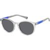 POLAROID KIDS PLD 8059/S Occhiali da Sole, Grigio, 47 Bambini e Ragazzi