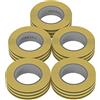 AUPROTEC 5 rotoli VDE Nastro Isolante Elettrico PVC Nastro Adesivo 15mm x 10m DIN EN 60454-3-1 colore: giallo-verde