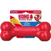 KONG Goodie Bone - Osso classico per cani in gomma naturale resistente, supporta il coinvolgimento mentale, erogazione di dolcetti, rosso, per cani di taglia XL